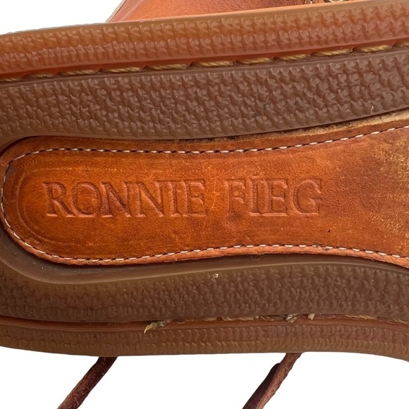 Ronnie Fieg By Sebago Brown Whip Stitch Lace Up Boots Size 8 Men\'s main image 4